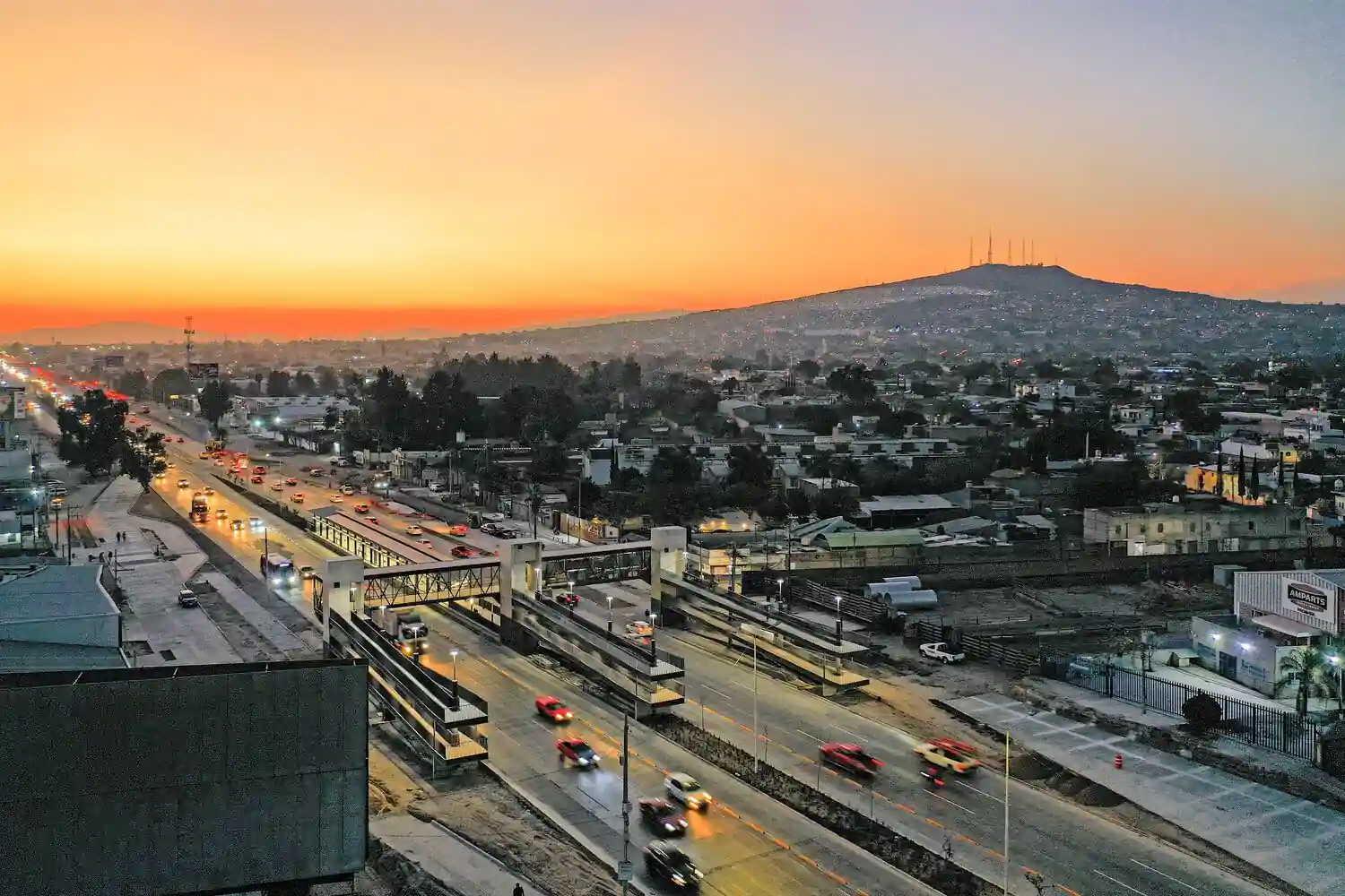 Repavimentación del periférico de Guadalajara